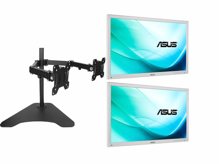 2 x Monitor 24'' LED ASUS BE24AW 1920x1200 IPS DisplayPort DVI VGA USB, (2UN), głośniki, 3 lata gwarancji