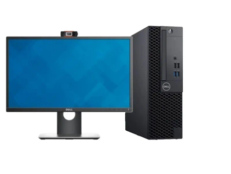 Zestaw Komputer Dell 3070sf + Monitor Dell 21.5" + Kamera internetowa + Głośniki 2.0 + Słuchawki z mikrofonem, Intel Core i5 IX-GEN, 8GB, 1TB HDD, Windows 11 Home, 3 lata gwarancji