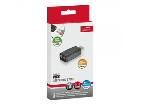 Karta dźwiękowa SpeedLink VIGO USB Soundcard Stereo (SL-8850-BK-01)
