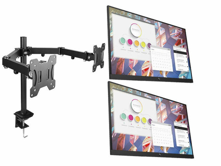 2 x Monitor 23.8" LED HP E24 G4 IPS 1920x1080 HDMI DisplayPort VGA USB, (2UB), 5 lat gwarancji