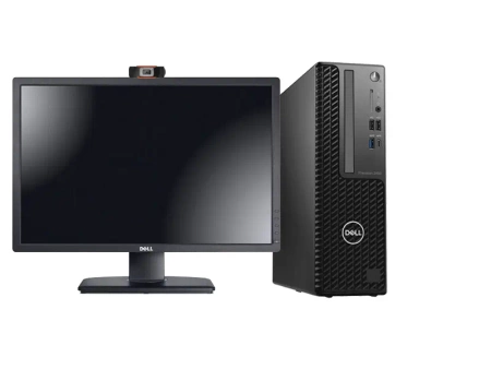 Zestaw Komputer Dell Precision 3450 SFF + Monitor Dell 24" + Kamera internetowa + Głośniki 2.0 + Słuchawki z mikrofonem, Intel Core i7 X-GEN, 32GB, 480GB SSD, Windows 11 Home, 3 lata gwarancji