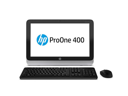 HP ProOne 400 G1 All-in-One Intel Core i3 IV-GEN, 4GB, 120GB SSD, DVDRW, Windows 10 Home, 19.5" HD+, iHD, WiFi, kamerka, 3 lata gwarancji