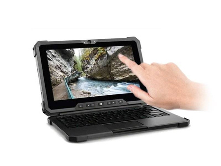 Dell 11.6" Latitude 7212 Rugged Extreme i5-6300U 2.4GHz, 8GB, 480GB SSD, Windows 10 Home, iHD, FullHD, dotyk, 2x kamerka, 2-in-1 laptop/tablet