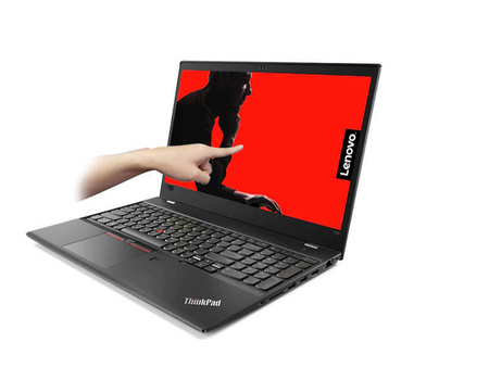 Lenovo 15.6" ThinkPad T580 i5-8350U 1.7GHz, 16GB, 1TB SSD, Windows 10 Home, iHD, FullHD, dotyk, kamerka, 3 lata gwarancji