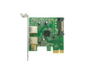 Kontroler HP CHI314PCB (607782-001), 2x USB 3.0, PCI-E x1, LowProfile, 2 lata gwarancji