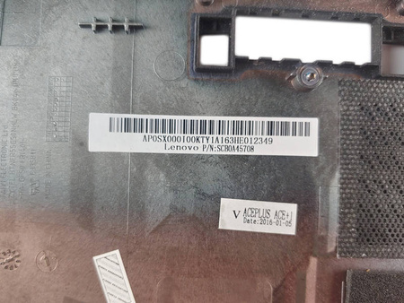 Obudowa/pokrywa dolna AP0SX000100 do laptopa Lenovo ThinPad X240, X250; (04X5184)
