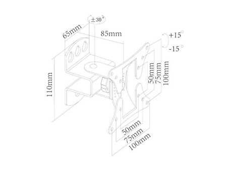 Uniwersalny uchwyt ścienny VESA na monitor