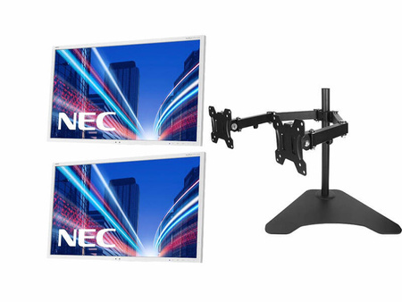 2 x Monitor 27" LED NEC MultiSync EA274WMi IPS 2560x1440 HDMI DisplayPort DVI VGA USB, głośniki, (2UN), 5 lat gwarancji
