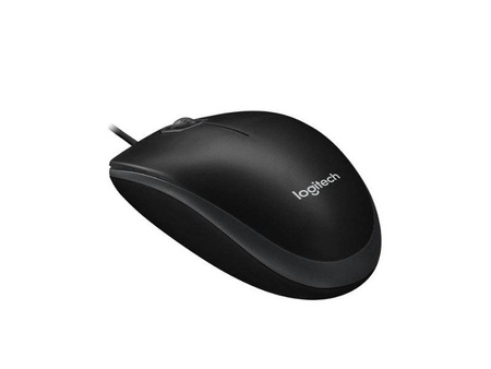 Mysz optyczna USB Logitech B100 800 DPI, Czarna