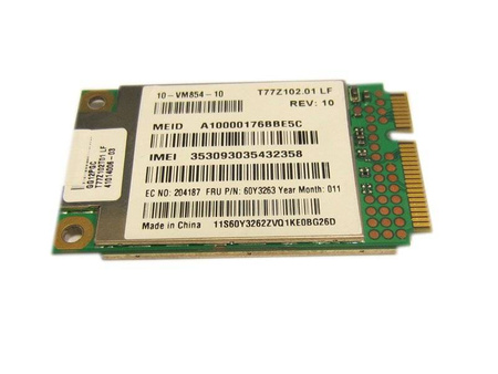Modem WWAN Qualcomm GOBI 2000 do Lenovo, miniPCI-E, 3G, 2 lata gwarancji