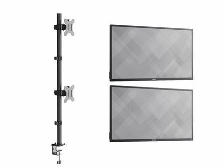 2 x Monitor 23.8" LED Dell P2417H IPS 1920x1080 HDMI DisplayPort VGA USB, (P2UB), 3 lata gwarancji