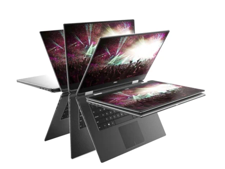 Dell 15.6" XPS 15 (9575) i7-8705G 3.1GHz, 8GB, 480GB SSD, Windows 10 Pro COA, Radeon RX Vega M GL/4GB, FullHD, dotyk, 2-in-1 laptop/tablet, kamerka, 3 lata gwarancji