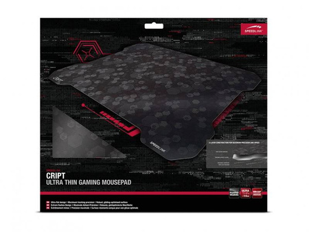 Gamingowa podkładka pod mysz SpeedLink CRIPT ultra cienka (SL-620102-BK)