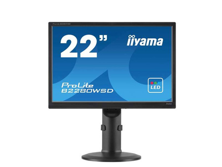 Monitor 22" LED iiyama B2280WSD 1680x1050 DVI VGA, głośniki, 3 lata gwarancji