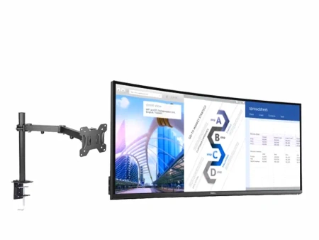 Monitor 34" LED Curved Dell UltraSharp U3417W IPS 3440x1440 HDMI DisplayPort miniDisplayPort USB, głośniki, (UB), 3 lata gwarancji