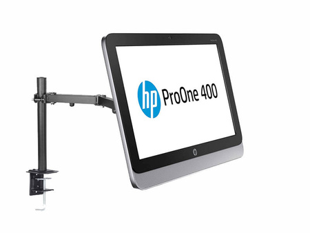 HP ProOne 400 G1 All-in-One Intel Celeron IV-GEN, 4GB, 480GB SSD, DVDRW, Windows 7 Professional, 19.5" HD+, iHD, WiFi, kamerka, (UB), 3 lata gwarancji