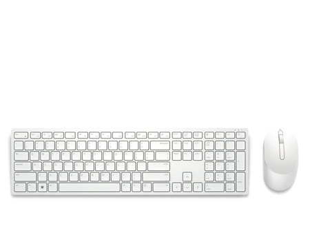 Zestaw bezprzewodowy DELL KM5221W klawiatura + mysz (biały)
