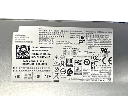 Zasilacz Dell L200EBS-01 200W (05TVM5) Dell Optiplex 3080 5080 7080 SFF