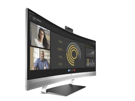 Monitor 34" LED Curved HP S340c 3440x1440 HDMI DisplayPort USB-C USB, kamerka, głośniki, 5 lat gwarancji