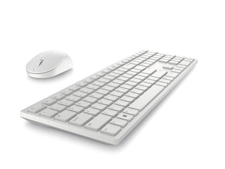 Zestaw bezprzewodowy DELL KM5221W klawiatura + mysz (biały)