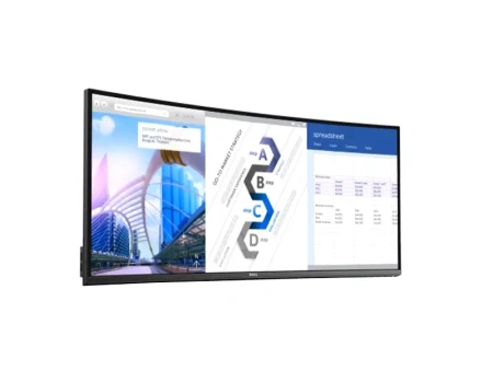 Monitor 34" LED Curved Dell UltraSharp U3417W IPS 3440x1440 HDMI DisplayPort miniDisplayPort USB, głośniki, (UB), 5 lat gwarancji