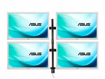 4 x Monitor 24'' LED ASUS BE24AW 1920x1200 IPS DisplayPort DVI VGA USB, (4UB), głośniki, 1 rok gwarancji