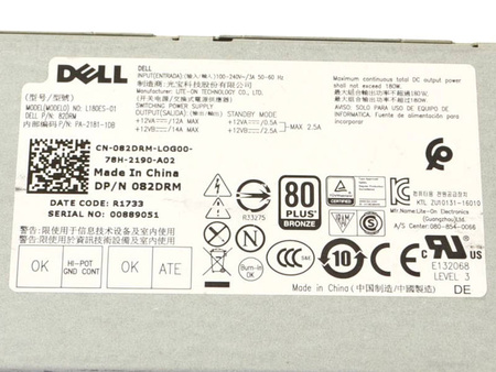 Zasilacz Dell L180ES-01 180W (082DRM) Dell Optiplex 3050/5050/7050 SFF