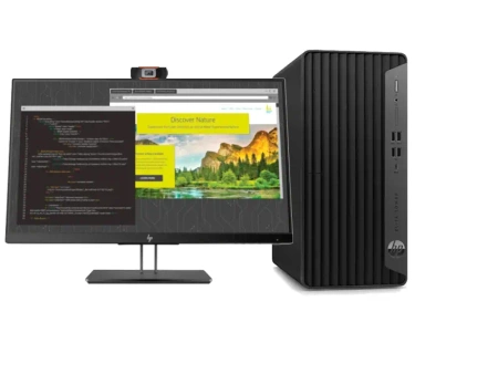 Zestaw Komputer HP Elite Tower 600 G9 + Monitor HP 23.8" + Kamera internetowa + Głośniki 2.0 + Słuchawki z mikrofonem, Intel Core i5 XII-GEN, 64GB, 240GB SSD, Windows 11 Home, WiFi, 3 lata gwarancji