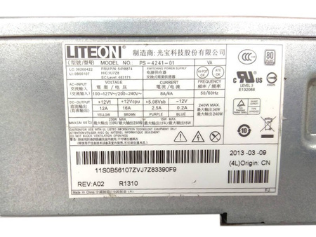 Zasilacz Lenovo LITEON PS-4241-01 240W (54Y8849/54Y8897/54Y8874/54Y8921) Lenovo M82 M83