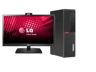 Zestaw Komputer Lenovo M920 SFF + Monitor LG 23" + Kamera internetowa + Głośniki 2.0 + Słuchawki z mikrofonem, Intel Core i3 VIII-GEN, 32GB, 240GB SSD, Windows 10 Home, 3 lata gwarancji