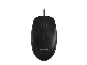 Mysz optyczna USB Logitech B100 800 DPI, Czarna 