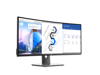 Monitor 34'' LED Curved Dell UltraSharp U3417W IPS 3440x1440 HDMI DisplayPort miniDisplayPort USB, głośniki, 3 lata gwarancji