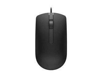 Mysz optyczna USB DELL MS116 1000 DPI, Czarna 