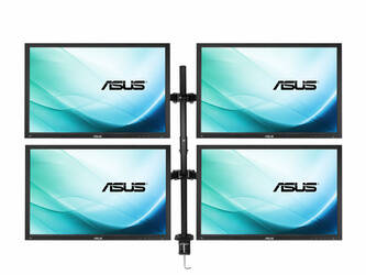 4 x Monitor 24'' LED ASUS BE24A 1920x1200 IPS DisplayPort DVI VGA USB, (4UB), głośniki, 1 rok gwarancji