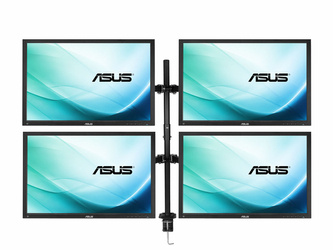 4 x Monitor 24'' LED ASUS BE24A 1920x1200 IPS DisplayPort DVI VGA USB, (4UB), głośniki, 3 lata gwarancji