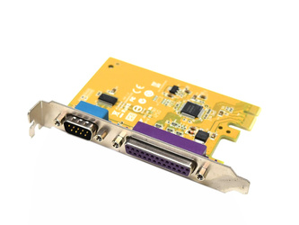 Karta SUNIX MIO6469A 1xRS-232 (COM), 1xIEEE 1284 (LPT), PCI-E x1, 2 lata gwarancji