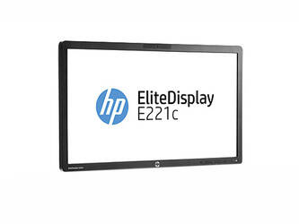 Monitor 21.5" LED HP E221c IPS 1920x1080 DisplayPort DVI VGA USB, kamerka, głośniki, (BN), 1 rok gwarancji