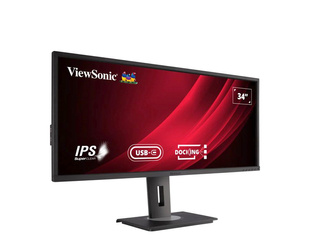 Monitor 34" LED VIEWSONIC VG3456 IPS 3440x1440 HDMI DisplayPort USB RJ45 USB Type-C, głośniki, 5 lat gwarancji