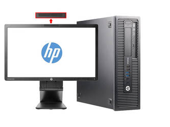 Zestaw Komputer HP 800 G1 SFF + Monitor HP 21.5" + Kamera internetowa + Głośniki 2.0 + Słuchawki z mikrofonem, Intel Core i3 IV-GEN, 16GB, 120GB SSD, DVDRW, Windows 7 Professional, 3 lata gwarancji