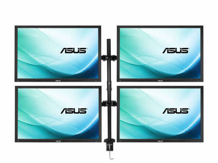 4 x Monitor 24'' LED ASUS BE24A 1920x1200 IPS DisplayPort DVI VGA USB, (4UB), głośniki, 1 rok gwarancji