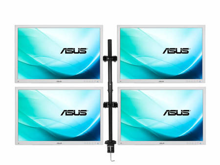 4 x Monitor 24'' LED ASUS BE24AW 1920x1200 IPS DisplayPort DVI VGA USB, (4UB), głośniki, 3 lata gwarancji