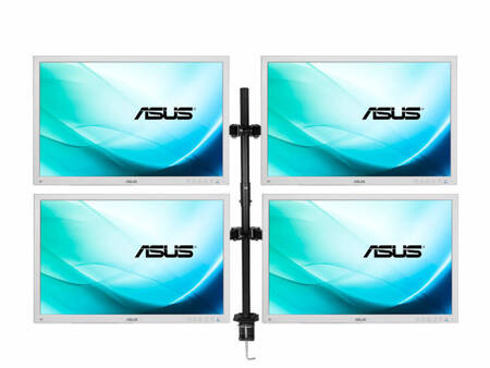 4 x Monitor 24'' LED ASUS BE24AW 1920x1200 IPS DisplayPort DVI VGA USB, (4UB), głośniki, 5 lat gwarancji