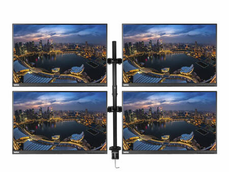 4 x Monitor 24" LED Lenovo T24d-10 IPS 1920x1200 DisplayPort HDMI VGA USB, (4UB), 3 lata gwarancji