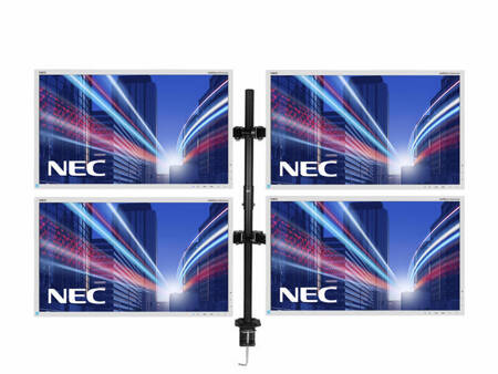 4 x Monitor 27" LED NEC MultiSync EA274WMi IPS 2560x1440 HDMI DisplayPort DVI VGA USB, głośniki, (4UB), 1 rok gwarancji