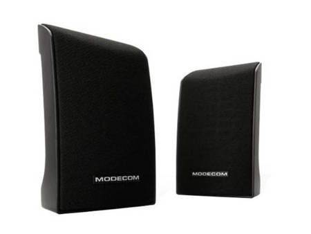 Głośniki komputerowe 2.0 MODECOM, USB, mini jack, czarne (MC-XS1), NOWE