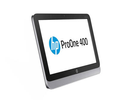 HP ProOne 400 G1 All-in-One Intel Celeron IV-GEN, 16GB, 120GB SSD, DVDRW, Windows 10 Pro, 19.5" HD+, iHD, WiFi, kamerka, (BN), 3 lata gwarancji