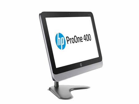 HP ProOne 400 G1 All-in-One Intel Core i3 IV-GEN, 16GB, 120GB SSD, DVDRW, Windows 10 Home, 19.5" HD+, iHD, WiFi, kamerka, (UN), 3 lata gwarancji