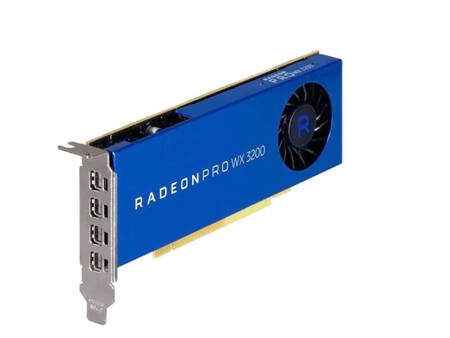 Karta graficzna AMD Radeon Pro WX 3200 4GB PCI-E x16, 4x mini DisplayPort, LowProfile, 2 lata gwarancji 