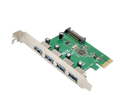 Kontroler VL805-Q6, 4x USB 3.0, PCI-Express x1, SATA, 2 lata gwarancji 