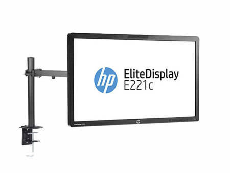 Monitor 21.5" LED HP E221c IPS 1920x1080 DisplayPort DVI VGA USB, kamerka, głośniki, (UB), 3 lata gwarancji